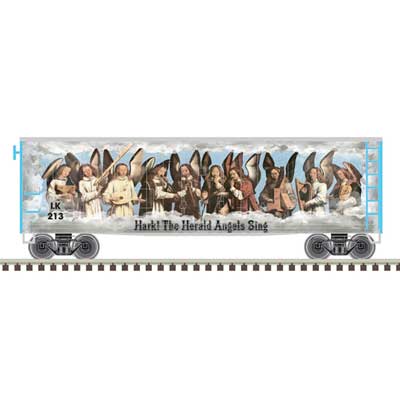 Atlas Trainman N 50006482 40' Plug Door Box Car, Christmas Angels #LK213