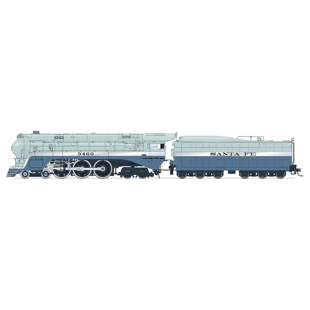 Broadway Limited Imports, 7351, HO Scale, Blue Goose, ATSF, #3460, DCC & Sound