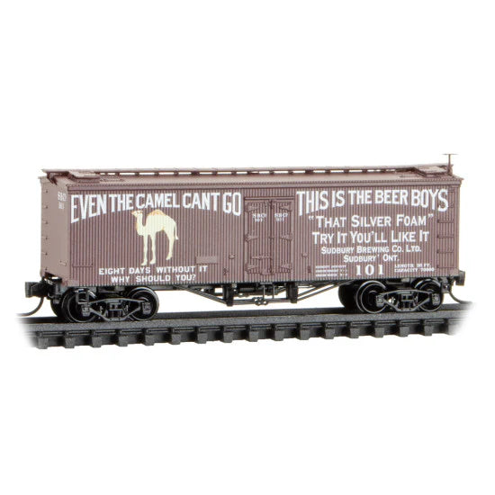 Micro-Trains, 058 00 181, N Scale, 36' Wood Sheathed Ice Reefer, Sunbury Brewing Co, #101