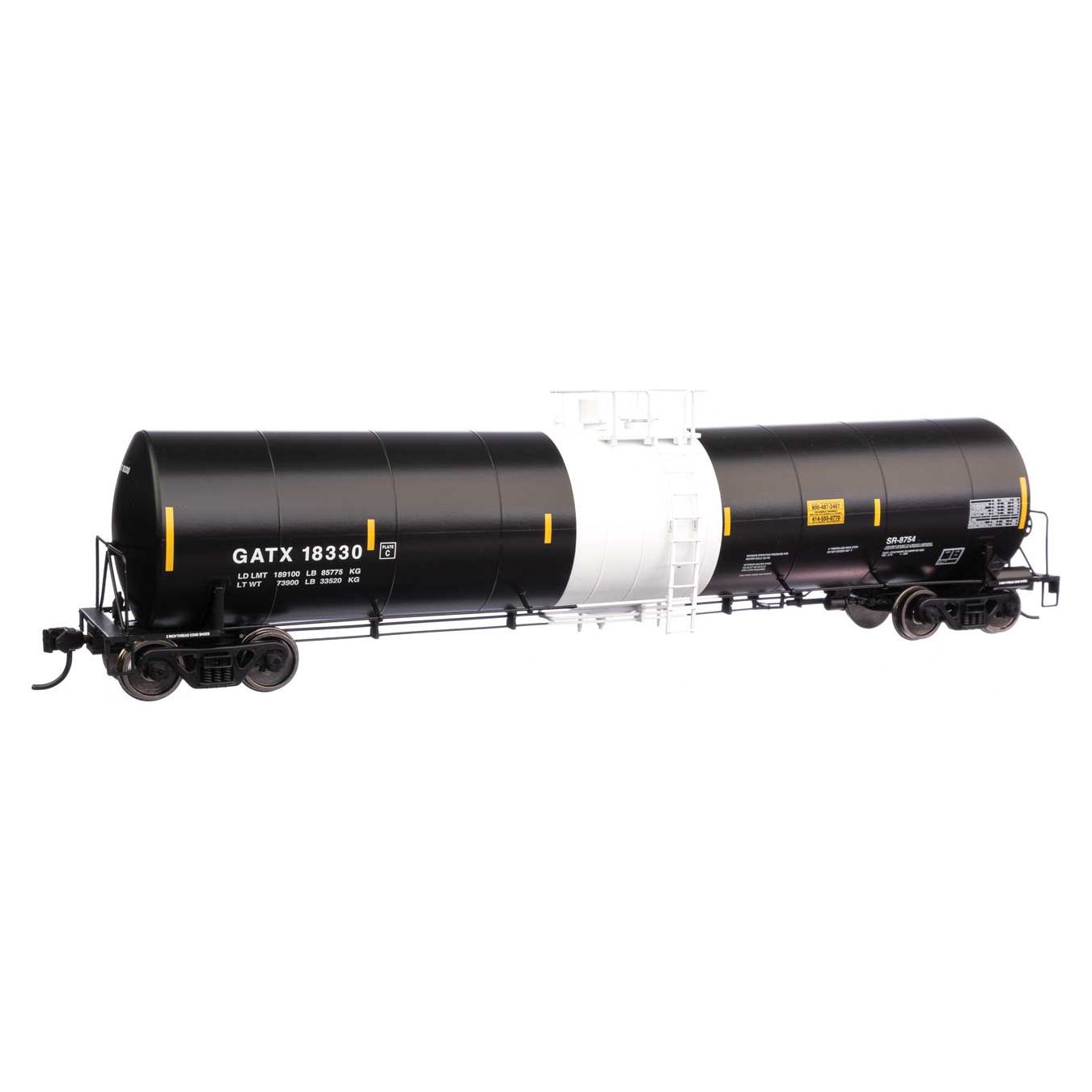 Walthers Mainline, 910-48216, HO Scale, Trinity 25,000-Gallon Tank Car, GATX Corporation, #18330