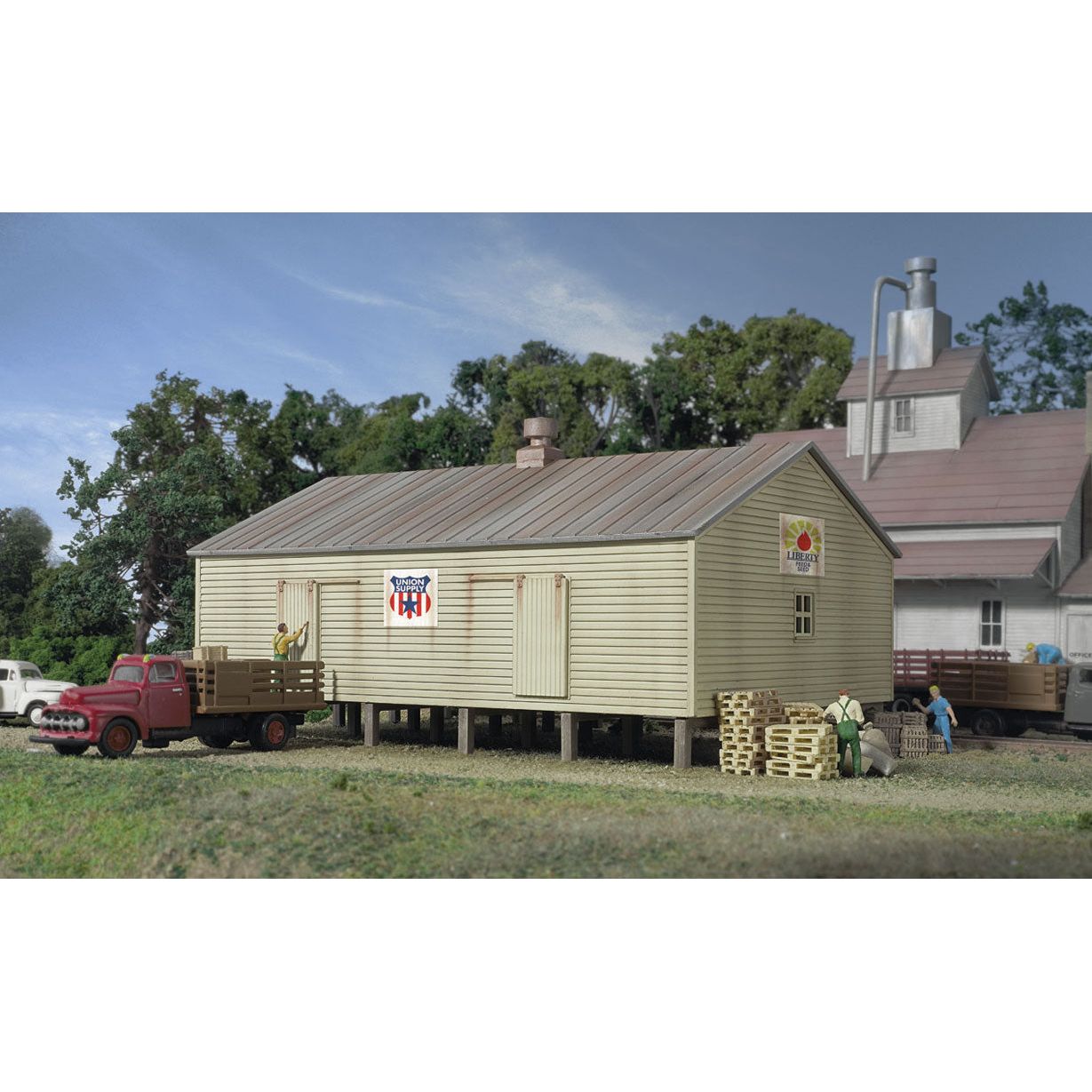 Walthers Cornerstone, 933-3230, N Scale, Co-Operative Storage Shed on Pilings