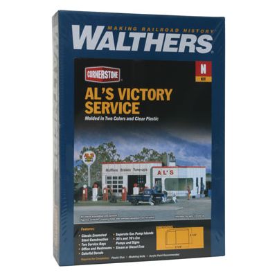 Walthers Cornerstone, 933-3243, N Scale, Al's Victory Service, Kit