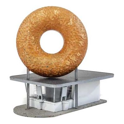 Walthers Cornerstone, 933-3835, N Scale, Hole-In-One Donut Shop, Kit