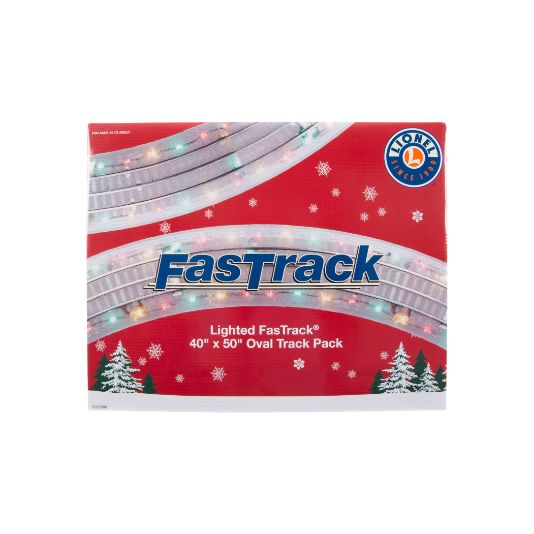 Lionel, 2025080, O Gauge, FasTrack, 40"x50" Lighted Oval Track Pack