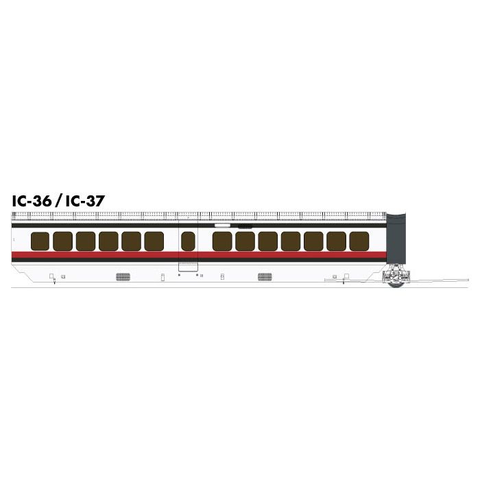 Rapido, 203103, HO Scale, UAC TurboTrain Add-On Coach