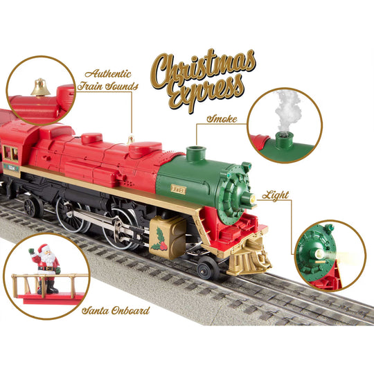 Lionel, O Scale, 2223020, Christmas Celebration, LionChief Bluetooth 5.0 Set