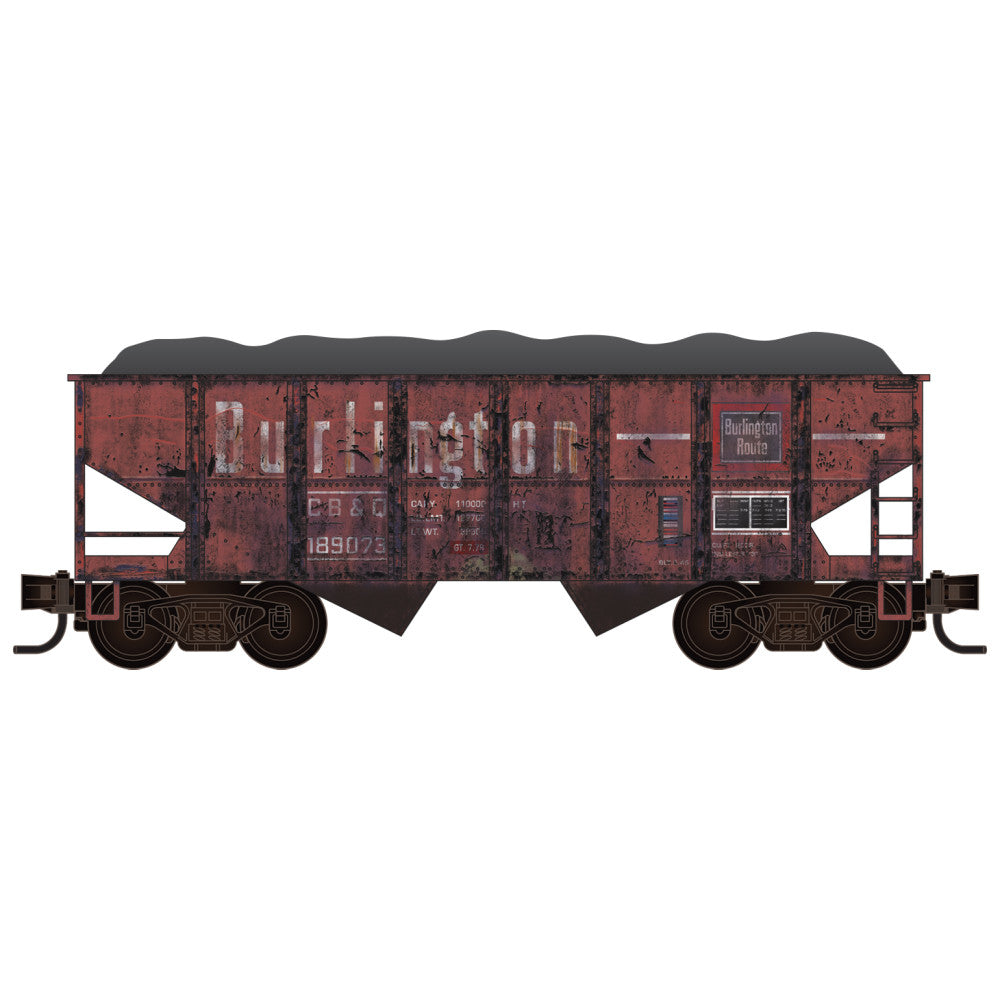 Micro-Trains, 2500-003, HO Scale, 2-Bay Open Hopper, Chicago Burlington & Quincy, #189073, KIT