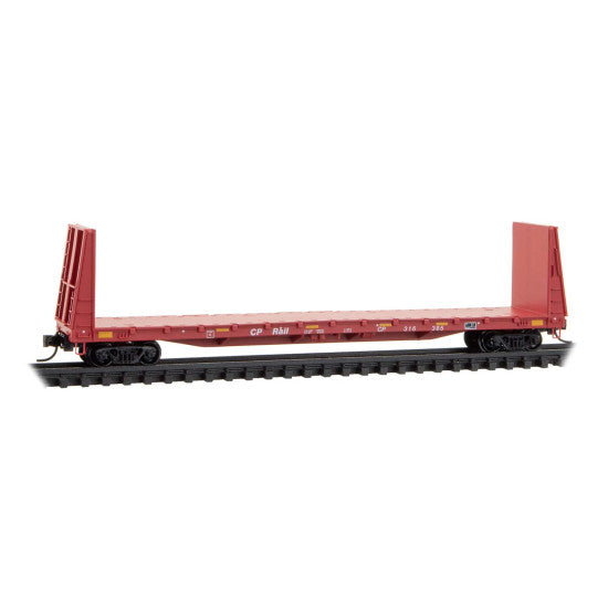 Micro-Trains, 054 00 450, N Scale, 61' Bulkhead Flatcar, Canadian Pacific, #316385