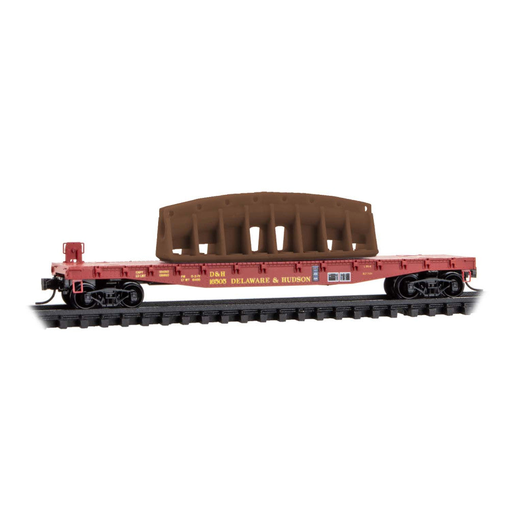 Micro-Trains, 045 00 211, N Scale, 50' Flatcar, Delaware & Hudson, #16505