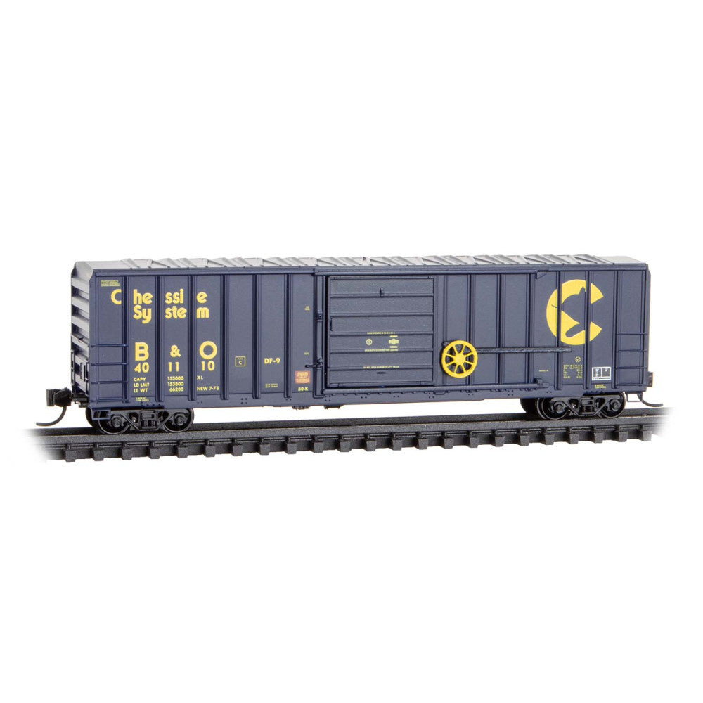 Micro-Trains, 025 00 356, N Scale, 50' Rib Side Boxcar, Chessie System/B&O, #401110