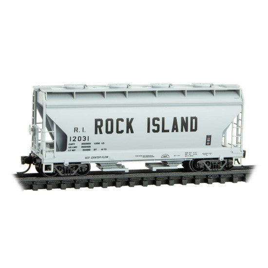 Micro-Trains, 092 00 630, N Scale, 2-Bay Covered Hopper, Rock Island, #12031