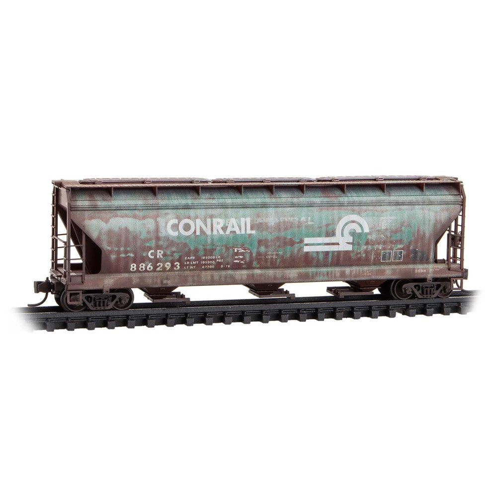 Micro-Trains, 094 44 960, N Scale, ACF 3-Bay Covered Hopper, Conrail ex-Penn Central ex-NYC Rd#, 886293