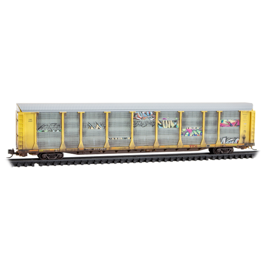 Micro-Trains, 111 44 490, N Scale, 89' Tri-Level Closed Auto Rack, TTX, Rd# 851005, Weathered