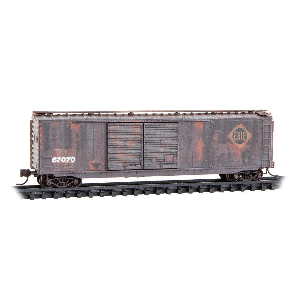 Micro-Trains, 034 44 500, Weathered 50' Standard Box Car, Erie Lackawanna/ex-Erie, #67070
