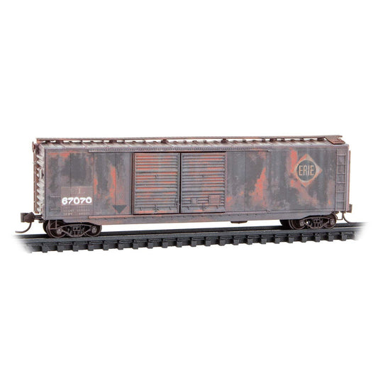 Micro-Trains, 034 44 500, Weathered 50' Standard Box Car, Erie Lackawanna/ex-Erie, #67070