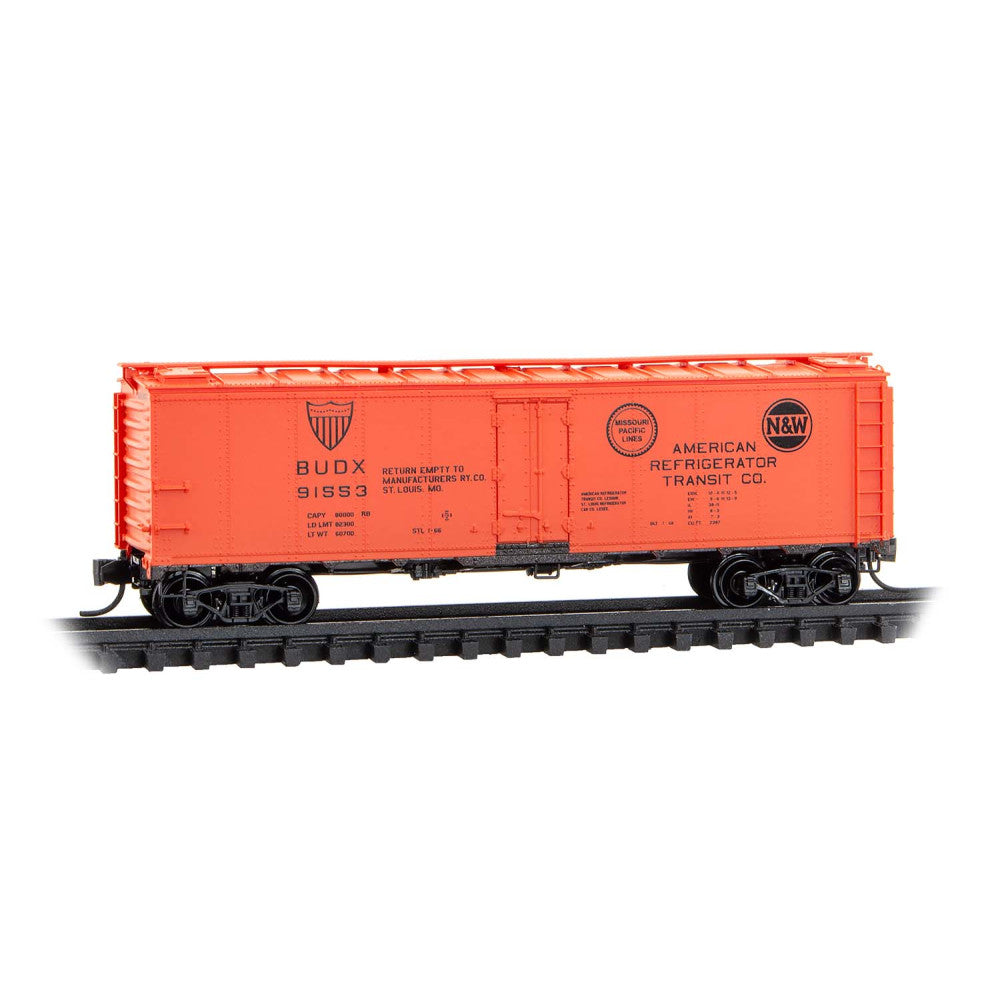 Micro-Trains, 059 00 290, N Scale, American Refrigerator Transit – BUDX Rd# 91553