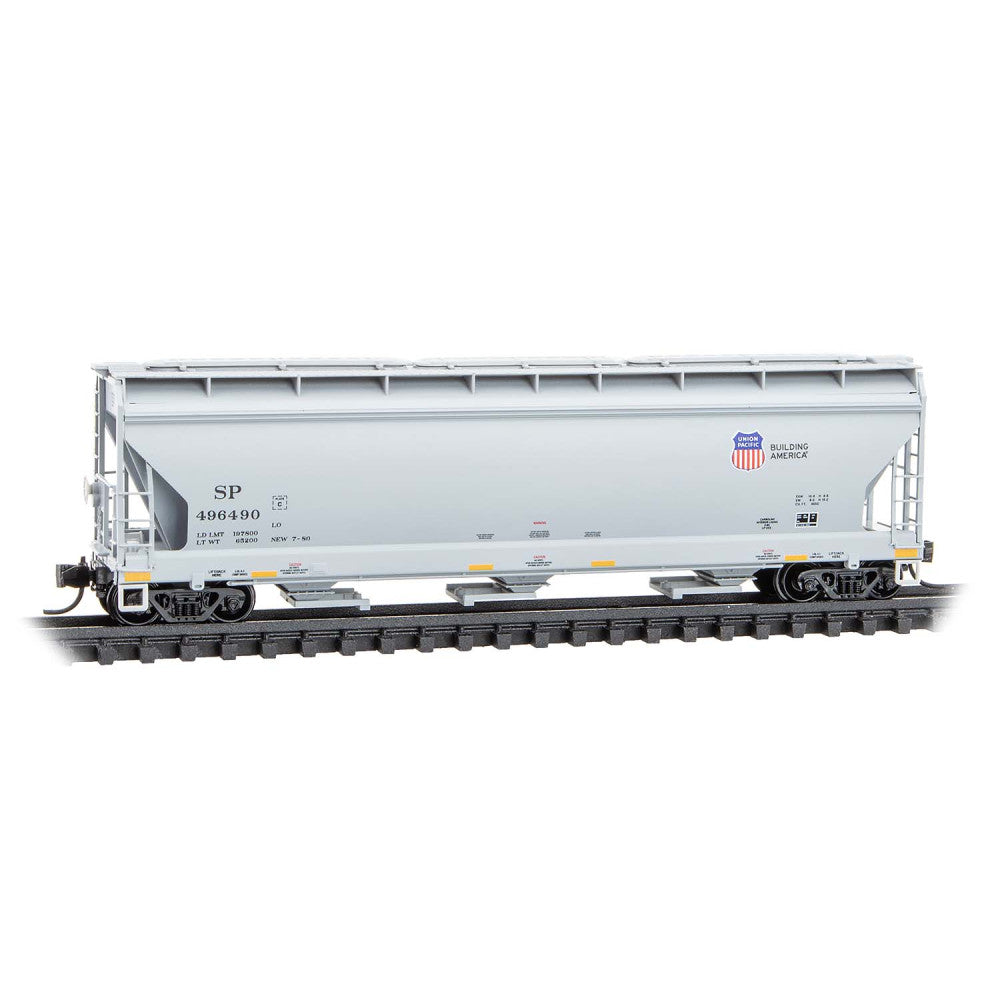 Micro-Trains, 094 00 970, N Scale, AFC 3-Bay Covered Hopper, Union Pacific ex-Southern Pacific, Rd#496490