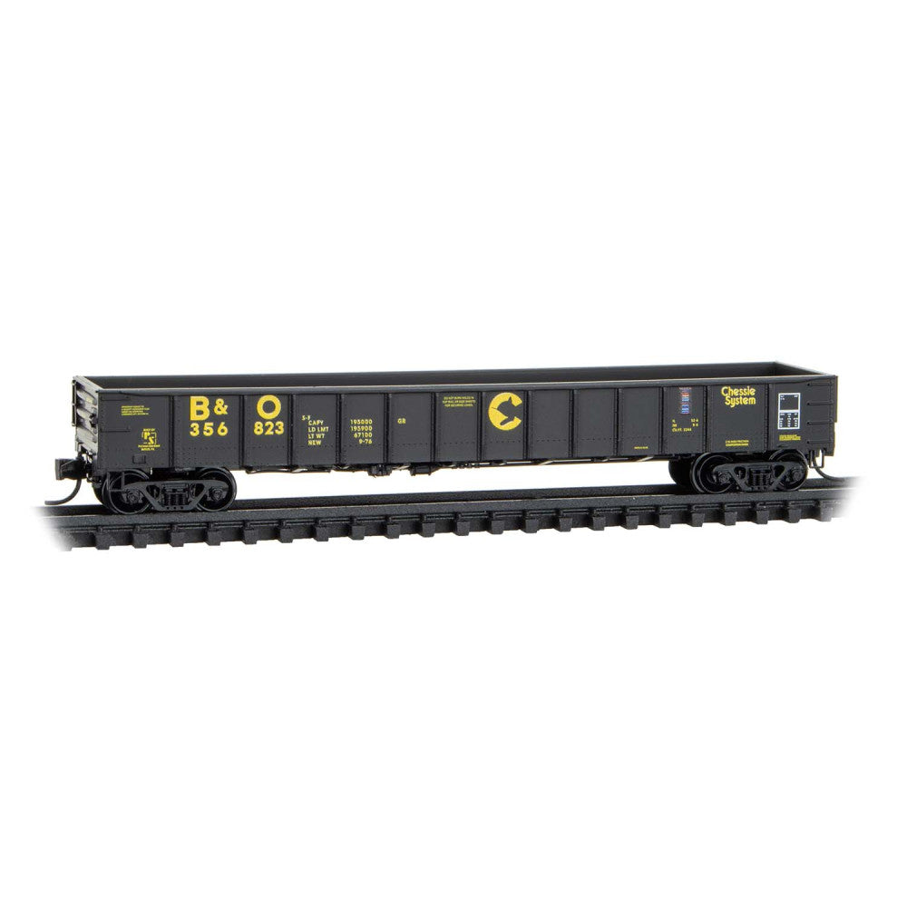 Micro-Trains, N Scale, 105 00 790, 50' Steel Side Gondola, Chessie System – Baltimore & Ohio Rd# 356823