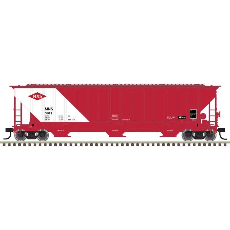 Atlas Trainman, N Scale, 50005927, Thrall 4750 Covered Hopper, Minneapolis, Northfield and Southern, #3169