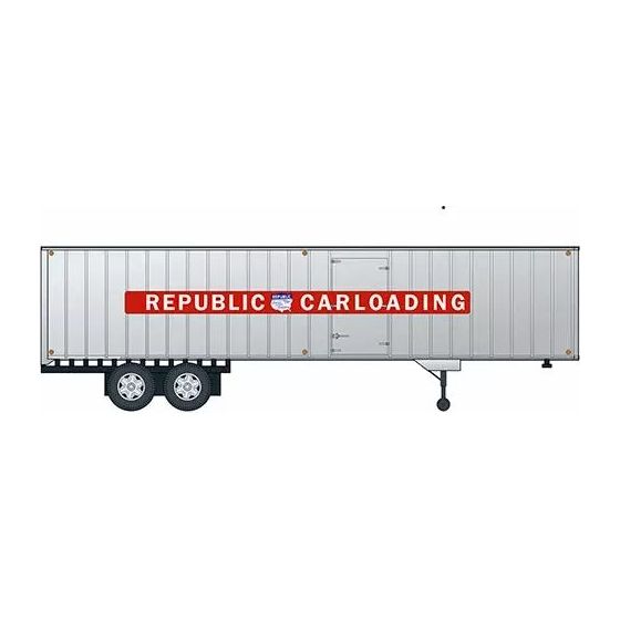 Rapido HO 403031 40' Fruehauf Volume Van, Republic Carloading #1