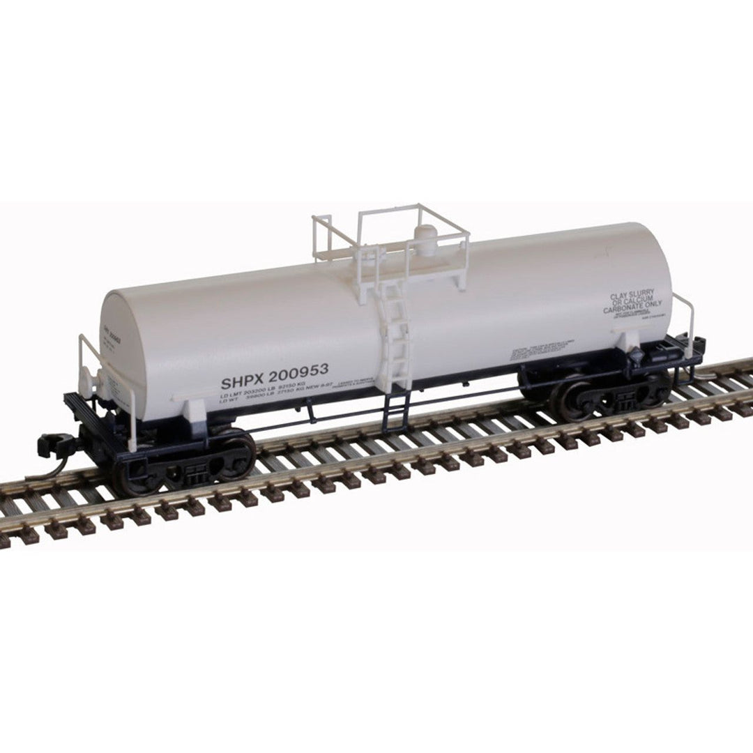 Atlas 50006160 (white, blue) ACF 14,000 Gallon Kaolin Tank Car N Scale, SHPX #201026