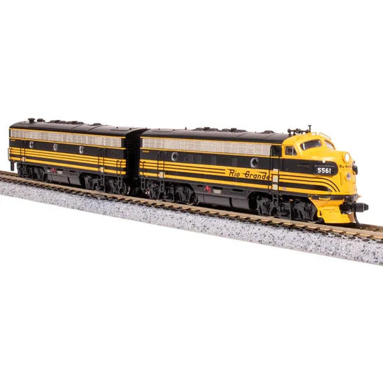 Broadway Limited Imports, 7754, N Scale, EMD F7 A/B Set, Denver, Rio Grande & Western, #5561/5562,, DCC & Sound