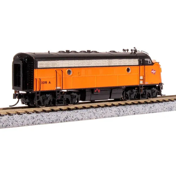 Broadway Limited Imports, 7755, N Scale, EMD F7 A/B Set, Milwaukee Road, #108A/111B, DCC & Sound
