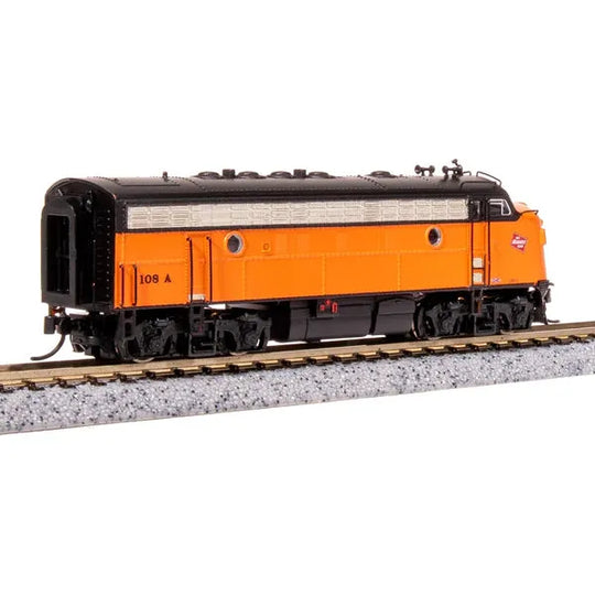 Broadway Limited Imports, 7755, N Scale, EMD F7 A/B Set, Milwaukee Road, #108A/111B, DCC & Sound