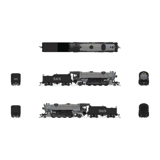 Broadway Limited Imports, 7834, N Scale, USRA Heavy Mikado, KCS, #562