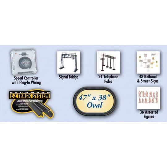 Bachmann, 00706,  HO Scale, Rail Chief Set with E-Z Track