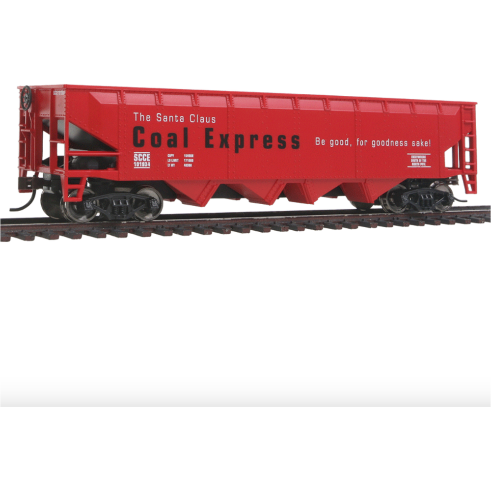 Walthers Trainline, 931-1439, HO, Freight Coal Hopper, Santa Claus Coal Express, SCCE