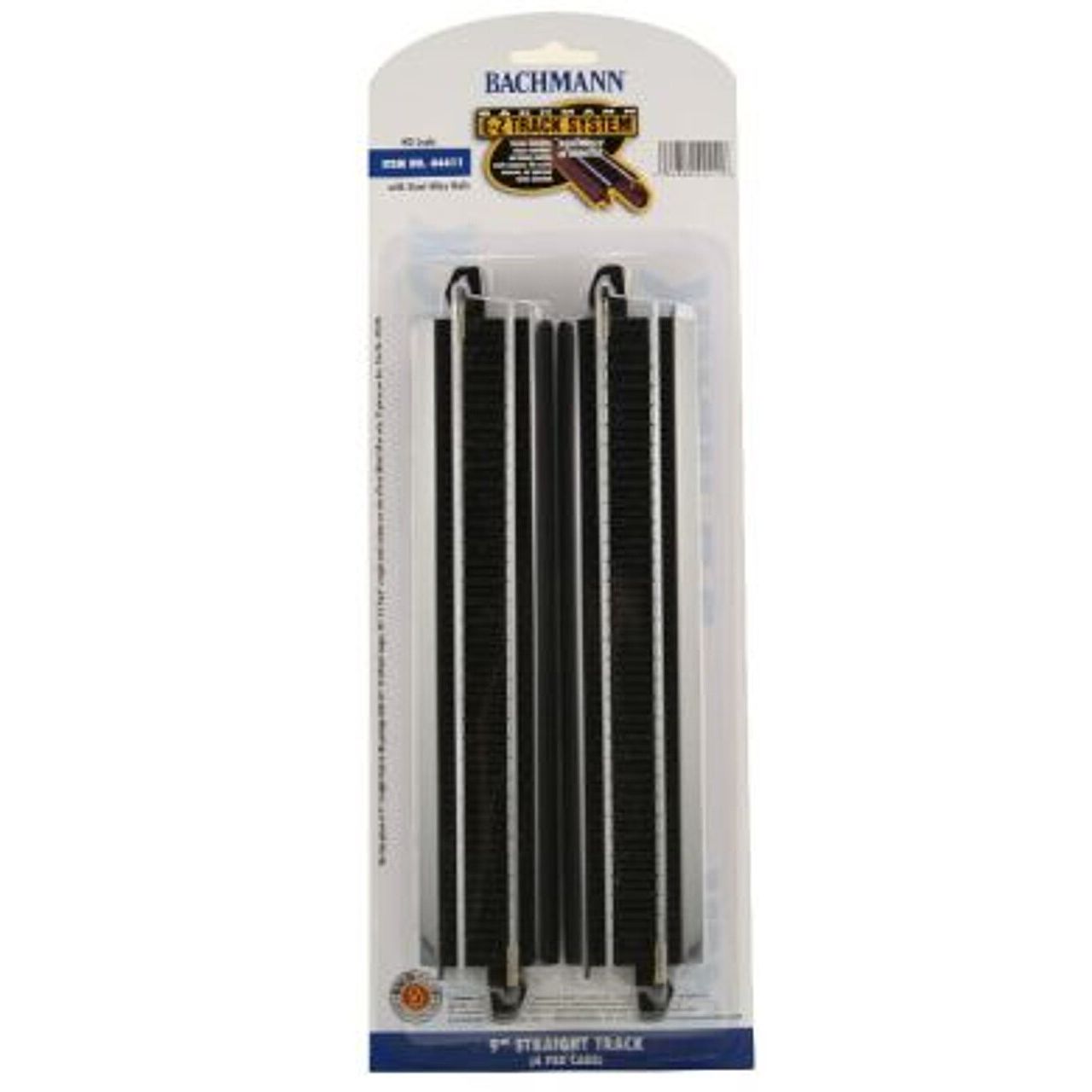 Bachmann 44411 HO Scale, Steel Alloy 9" Straight E-Z Track Sections (Pack of 4)