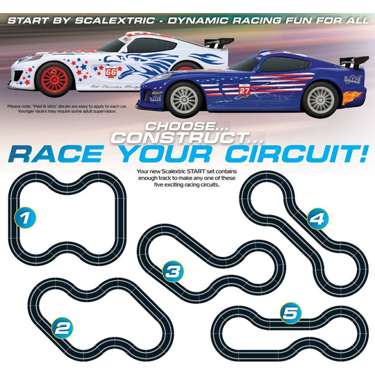 Scalextric, C1411T, START: GT America Race Set, 1:32