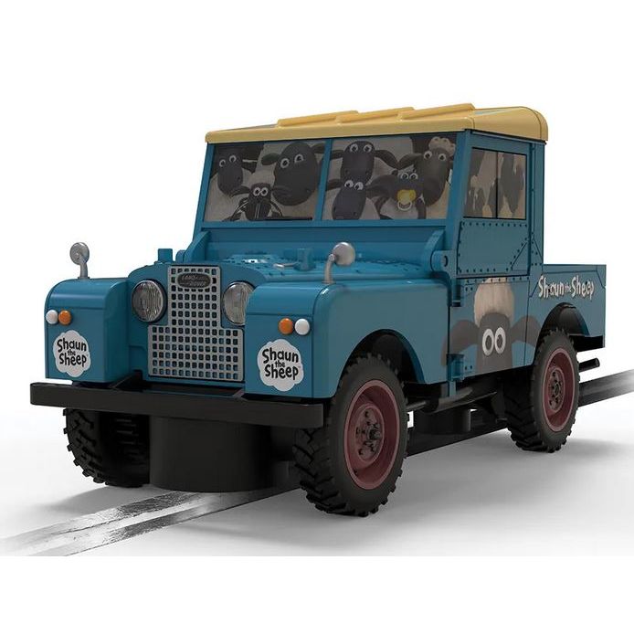 Scalextric, C4543, Land Rover Series 1, Shaun The Sheep, 1/32 Scale w/Lights