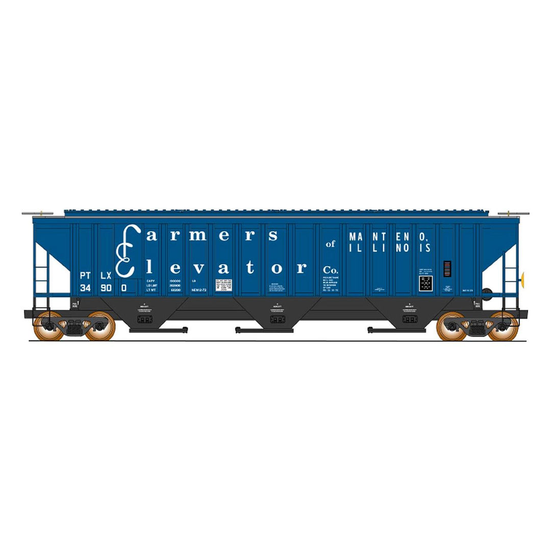 InterMountain, 653105-03, N Scale, 4750 Cu Ft. 3-Bay Hopper, Farmers Elevator, #34901