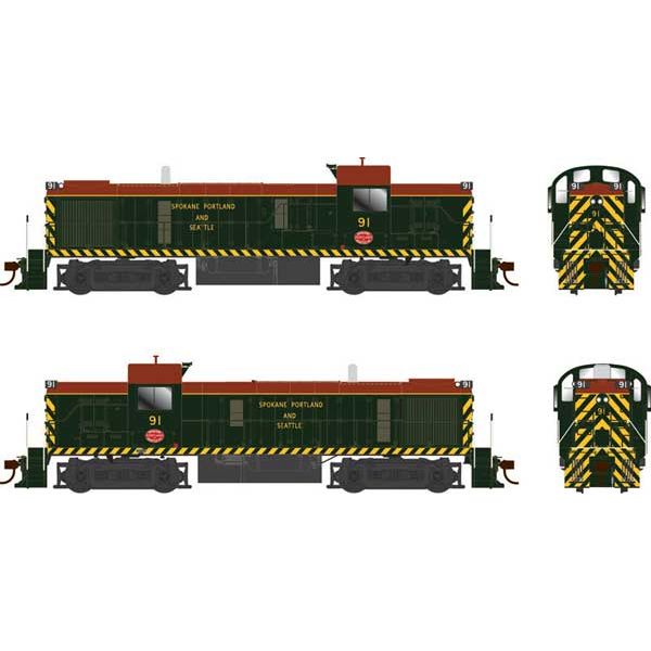 Bowser, HO Scale, 25231, ALCo RS-3, SP&S, #91, DCC & Sound Equipped