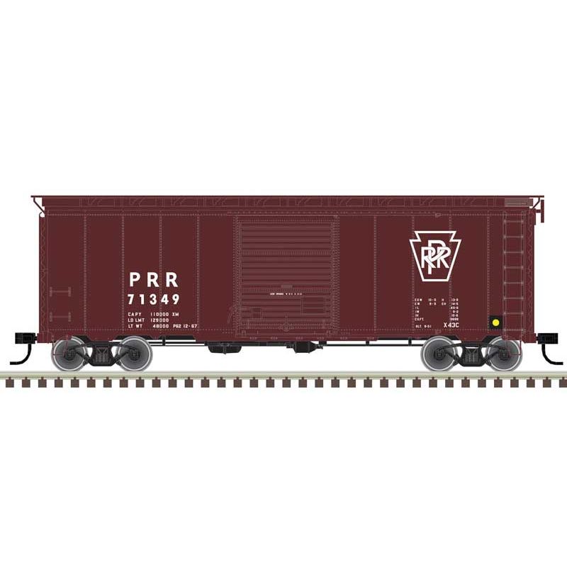 Atlas, 20006827, HO Scale, 40' Postwar Boxcar, Pennsylvania, #71239