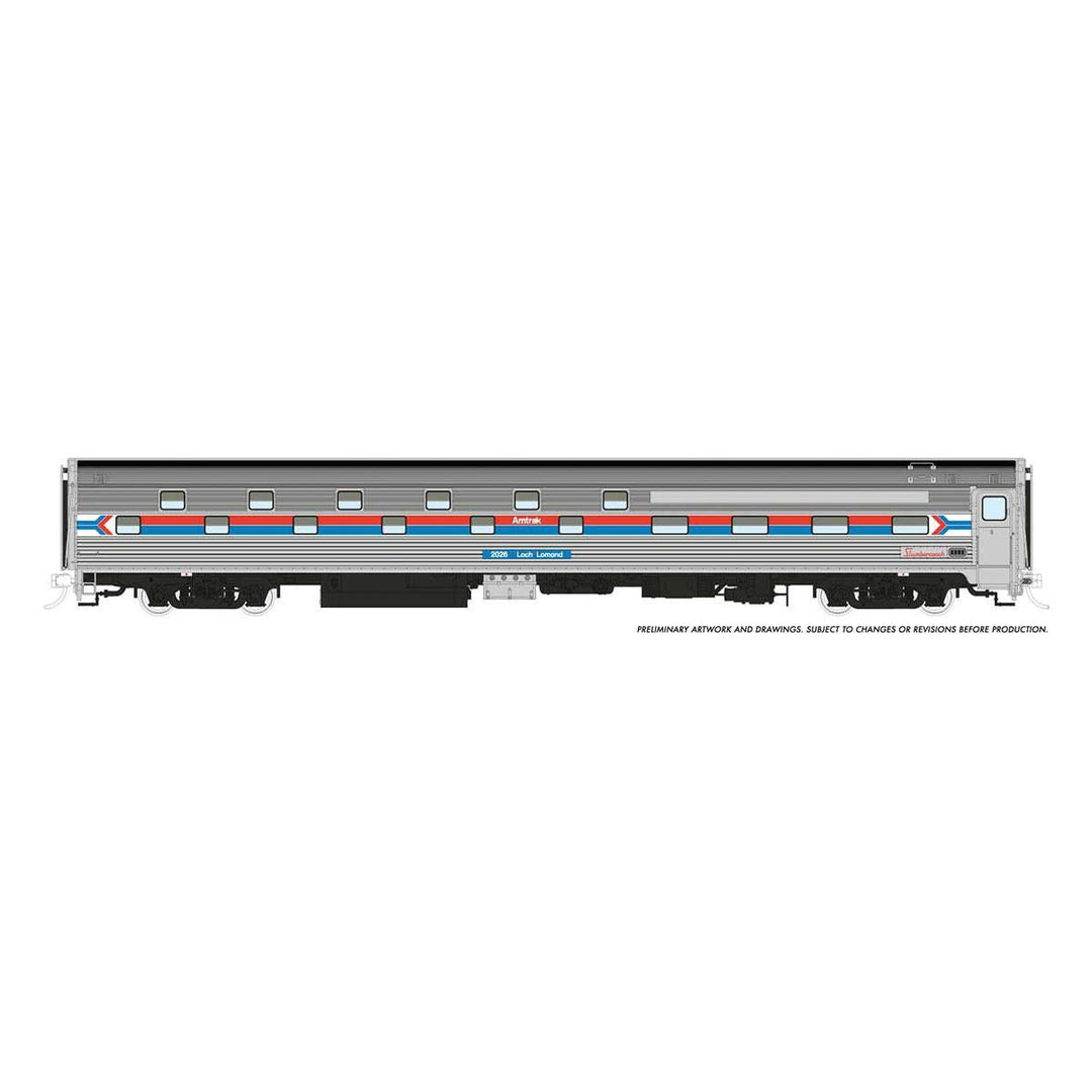 Rapido, 141003, HO Scale, Budd Slumbercoach, Amtrak (Phase 1), #2027, "Loch Ness"