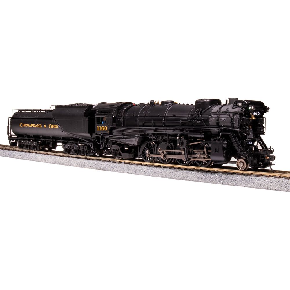 Broadway Limited Imports HO 7592 K-2 Mikado With 16-VC Tender, Chesapeake And Ohio #1177