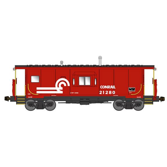 Bluford Shops, N Scale, 40150, International Car Half-Bay Window Caboose, Conrail, #21280