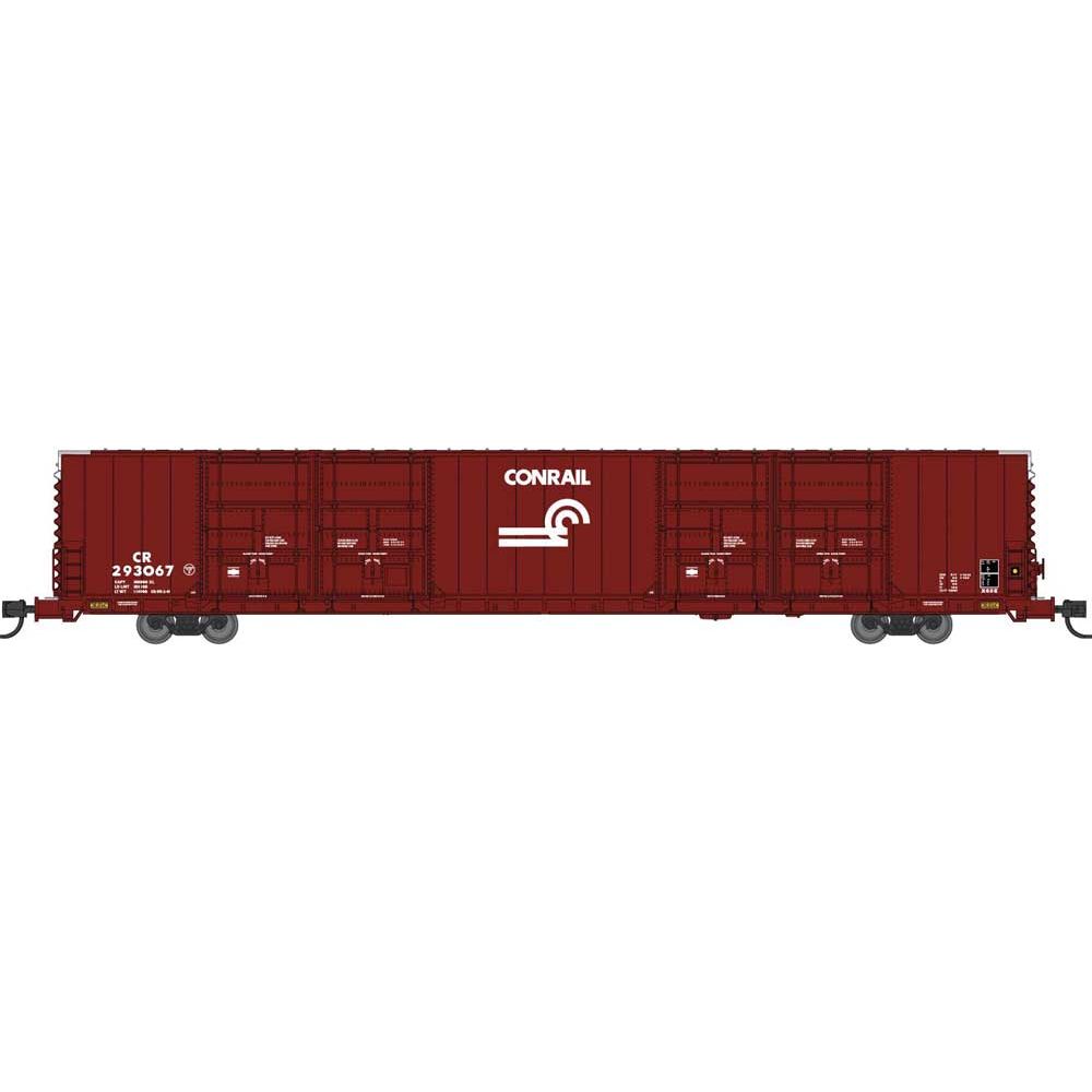 Bluford Shops, N Scale, 87267, 86’ Quad Door Boxcar, Conrail, #237455