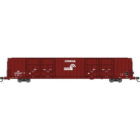 Bluford Shops, N Scale, 87267, 86’ Quad Door Boxcar, Conrail, #237455