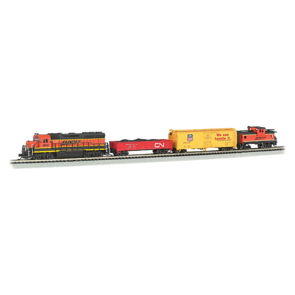 Bachmann, 24132, N Scale, Roaring Rails Diesel Train Set, Burlington Northern Santa Fe, (Sound And DCC Equipped)