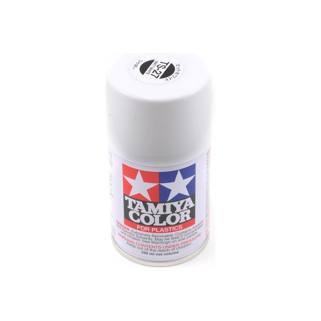 Tamiya, 85027, TS-27, Matt White, Spray Lacquer Paint, 100ml