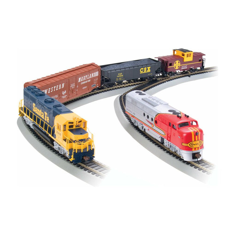 Bachmann, HO Scale, 00501, Santa Fe, Digital Commander Train Set