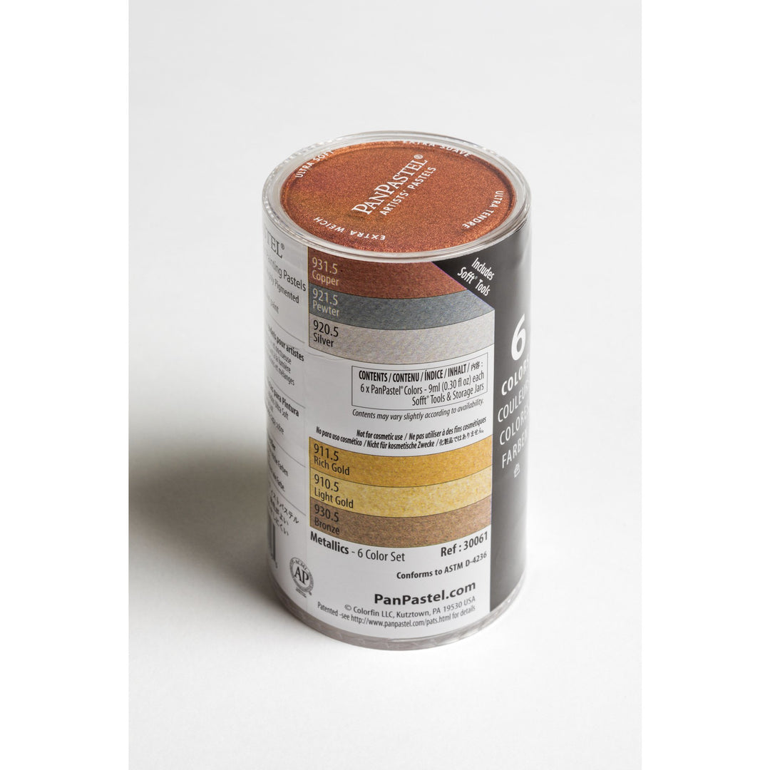 PanPastel: 30061, 6-Color Metallics, + Sofft Tools