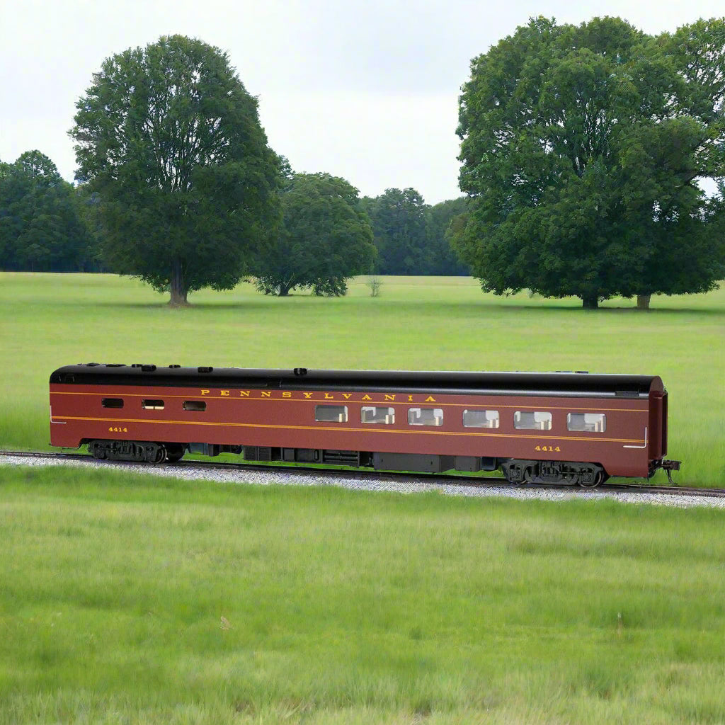 Bachmann, 14805, 85', HO Scale, Smooth-Side Dining Car With Lighted Interior, Pennsylvania Railroad, #4414