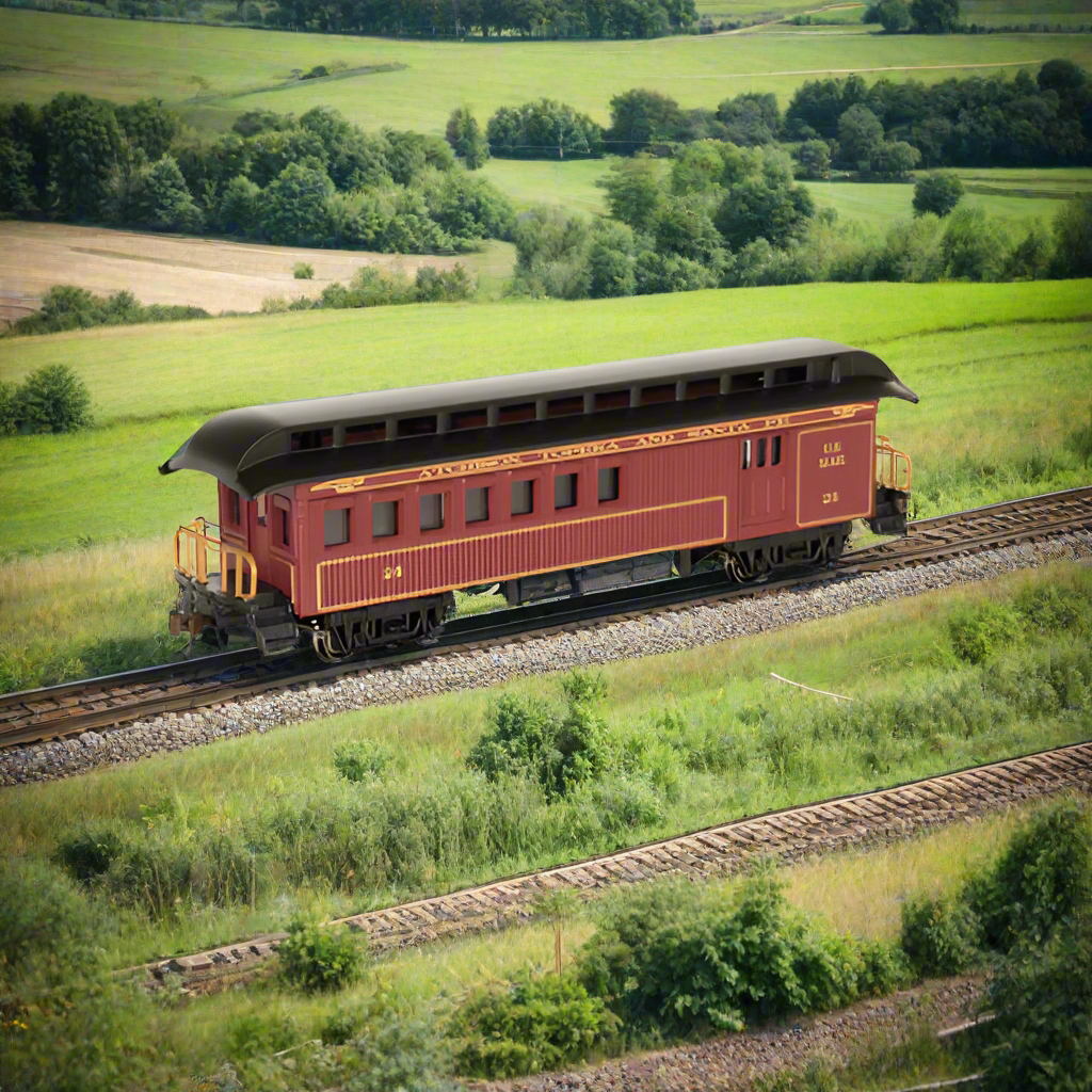 4371986022458 - Bachmann Ho 15204, 1860-1880 Era Combine, Santa Fe - Rj's Trains