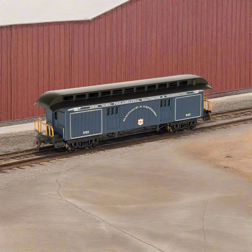 4372018102330 - Bachmann Ho 15305, 1860-1880 Era Baggage Car, Baltimore And Ohio (Royal Blue) - Rj's Trains