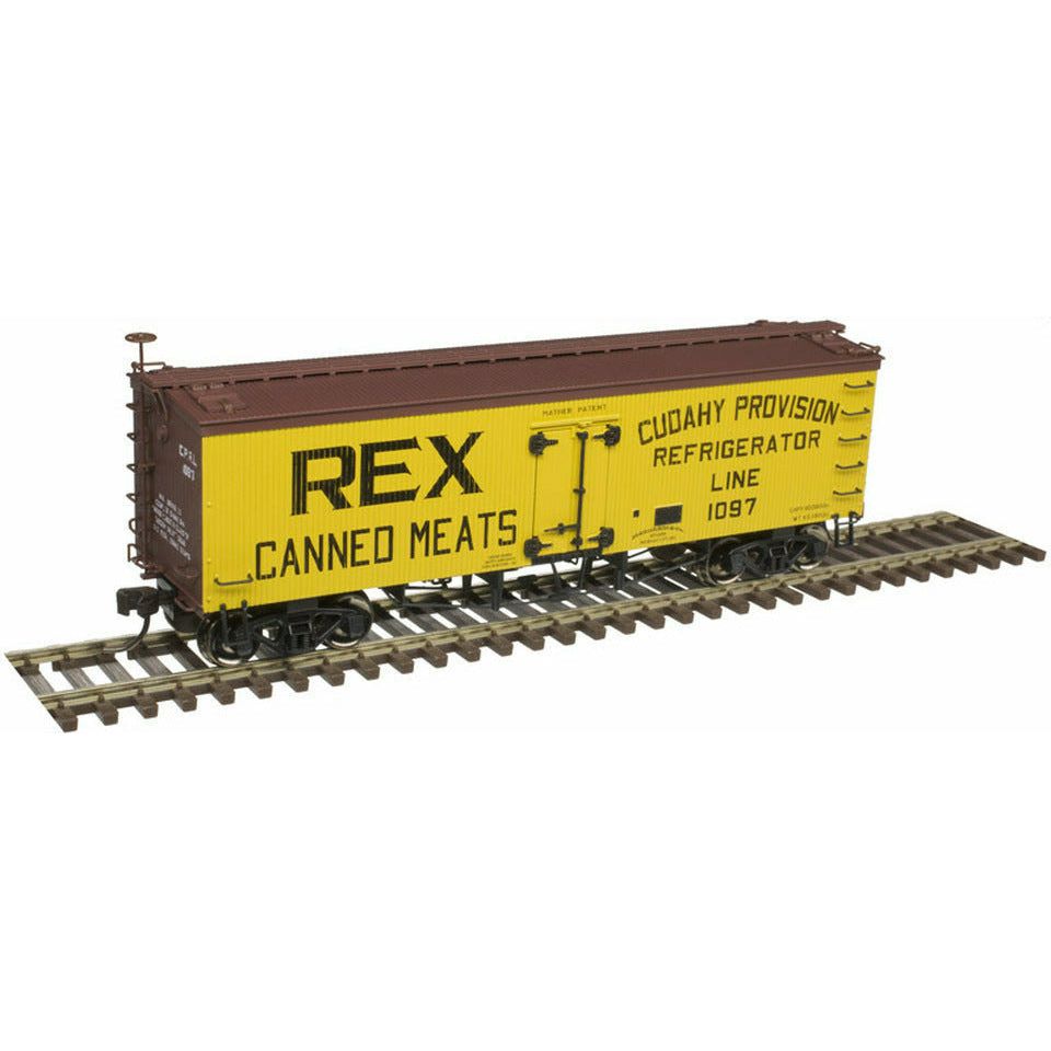Atlas, HO Scale, 20 005 813, 36' Wood Reefer REX Canned Meats, #1097